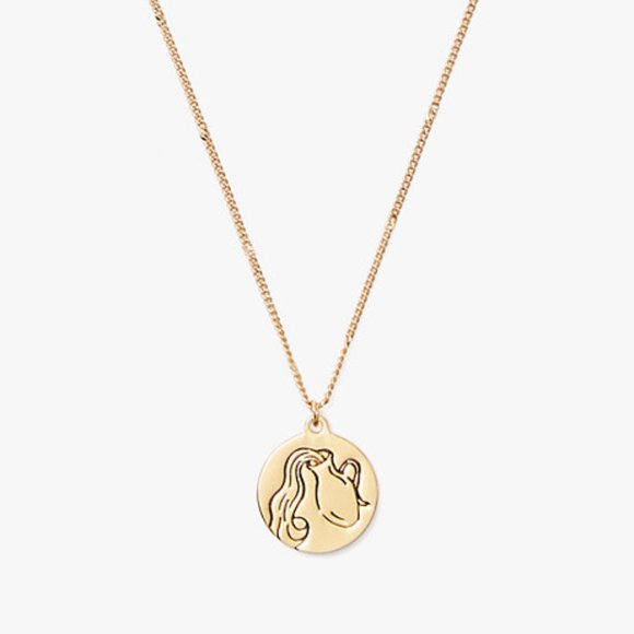 Kate Spade Zodiac Aquarius Round Pendant - Picture 2 of 4